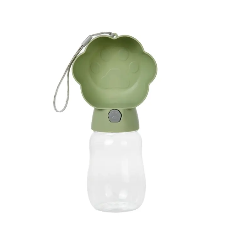 Botella de Agua Portátil 2 en 1 para Mascotas Resistente a Fugas, Adecuada para Perros Pequeños, Medianos, Grandes Ideal para Cachorros, Bulldog y Pug - 1