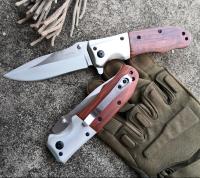 Cuchillo plegable portátil para exteriores para hombres, Navajas de bolsillo tácticas militares de supervivencia de alta dureza para acampar y pescar - details 6