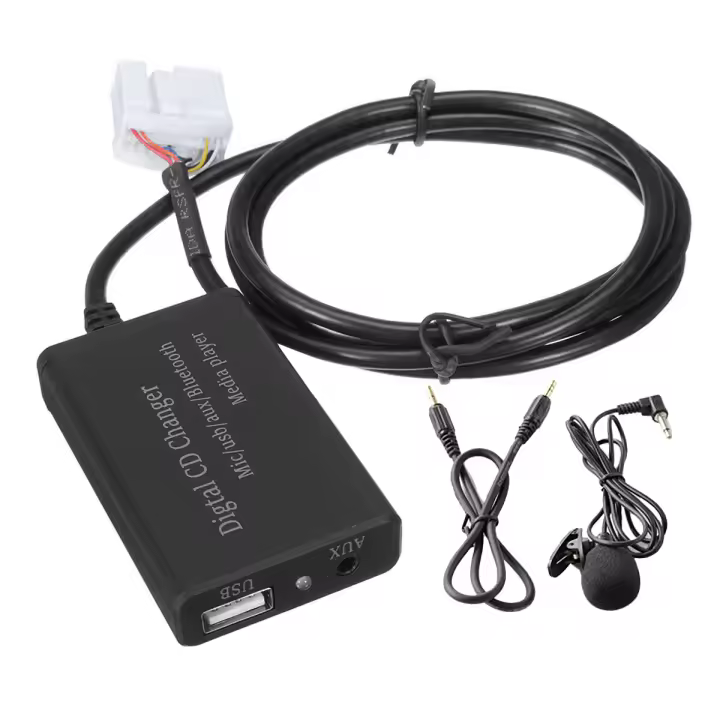 Adaptador auxiliar de interfaz de coche manos libres con música Bluetooth para Honda Accord CRV - 1