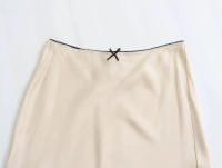 TRAFZA-faldas a la moda para mujer, Falda Midi ajustada con textura de seda satinada sólida, elegante para fiesta, 2024 - details 5