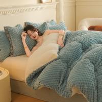 Manta de Cama Super Cálida para Otoño Invierno Suave y Cómoda con Calidez Forro de Edredón de Piel Sintética Antiestático - details 19