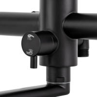 Grifo de Cocina Montado en Pared de Acero Inoxidable Fácil Instalación, Uso Conveniente, Operación Sencilla 360° Montaje, Pulveriza, 19*13 cm - details 3