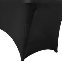 Mantel ajustado de LICRA de 4/6 pies, cubierta de mesa de tela plegable de alta elasticidad, mantel Rectangular para mesa de comedor, banquete, fiesta de boda - details 15