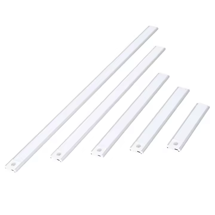Lámpara de Tipo C con sensor de movimiento, luz LED tricolor integrada para armarios de cocina y dormitorios - 1