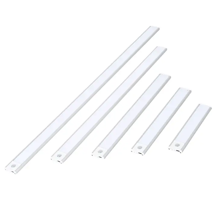 Lámpara de Tipo C con sensor de movimiento, luz LED tricolor integrada para armarios de cocina y dormitorios - 1