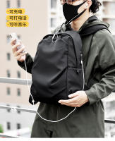 Mochila resistente al desgaste para viajeros, mochila informal de tela Oxford, mochila curva impermeable neutra para estudiantes de secundaria - details 11