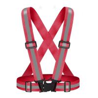 Chaleco reflectante Signal 60g con chaqueta de seguridad y corredor negra ajustable de alta visibilidad fabricada en poliéster - details 1