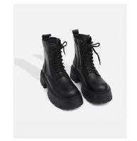 Botas Martin para mujer, otoño e invierno 2025, nuevas botas individuales, botas ajustadas con suela gruesa y cordones, botas cortas. - details 1