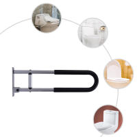 Barras de agarre plegables para discapacitados, pasamanos de inodoro, soporte de baño, riel de seguridad - details 3