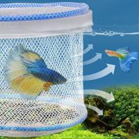 Red de cría de Guppy ventilada, red de nailon Permeable flotante para peces, caja de aislamiento portátil para tanque de peces, cría de peces - details 5