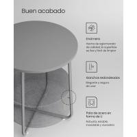 Mesa Lateral Redonda Moderna Espaciosa para Sala de Estar, Dormitorio, Mesita de Noche - details 98