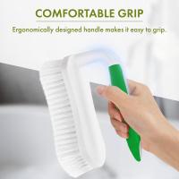 Fregar para limpiar, agarre cómodo para la ducha, cerdas rígidas con mango, cepillo de limpieza - details 0