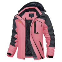 MAGCOMSEN-Chaqueta de esquí impermeable para mujer, abrigo de nieve con aislamiento, cálido, a prueba de viento, con capucha, forrado de lana, Invierno - details 17