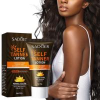 Crema bronceadora de bronce y protector solar SPF90, loción bronceadora corporal con brillo Natural y crema bloqueadora solar aislante UV, conjunto de cuidado de bronceado para cara y cuerpo - details 2
