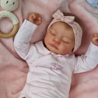 Muñeca de simulación de bebé reborn, cuerpo de tela, 19 pulgadas - details 1
