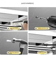 Estante de Teléfono Adhesiva Montada en la Pared para Baño y Cocina Soporte de Papel Higiénico con Encajados en Acero Inoxidable Modunful - details 8