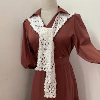 Chal de punto de Color sólido, corbata de encaje, mantiene el calor, chal de lana, blusa, hombros, accesorios de ropa Unisex - details 6