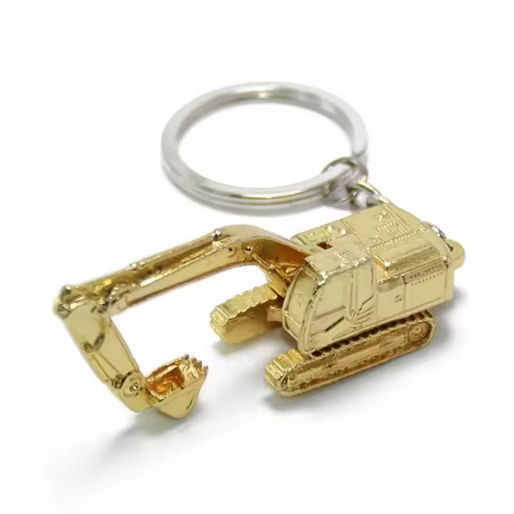 Llavero creativo de excavadora 3D, llavero de coche de moda, juguetes encantadores, regalo de fiesta, nuevo - 1