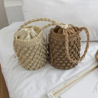 Bolso de hombro hecho a mano para mujer, bolsa de playa con diseño tejido de paja, Bolso pequeño de viaje - details 11