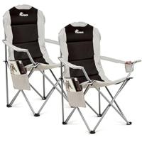 Sillas de camping acolchadas.