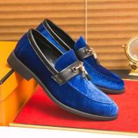 Bodas casuales de gran tamaño azul verde, cómodos zapatos de cuero de gamuza con borlas para ocasiones formales - details 2