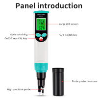Probador de PH de alimentos portátil 3 en 1, medidor de temperatura multifuncional, LCD Digital, Detector de PH y EC para carne, queso, masa y agua - details 9