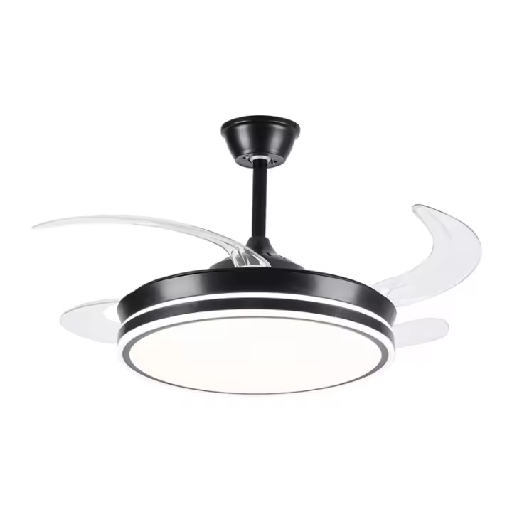 Luz de Ventilador Invisible Inteligente Motor de Cobre Grande Luz de Techo para Dormitorio Doméstico - 1
