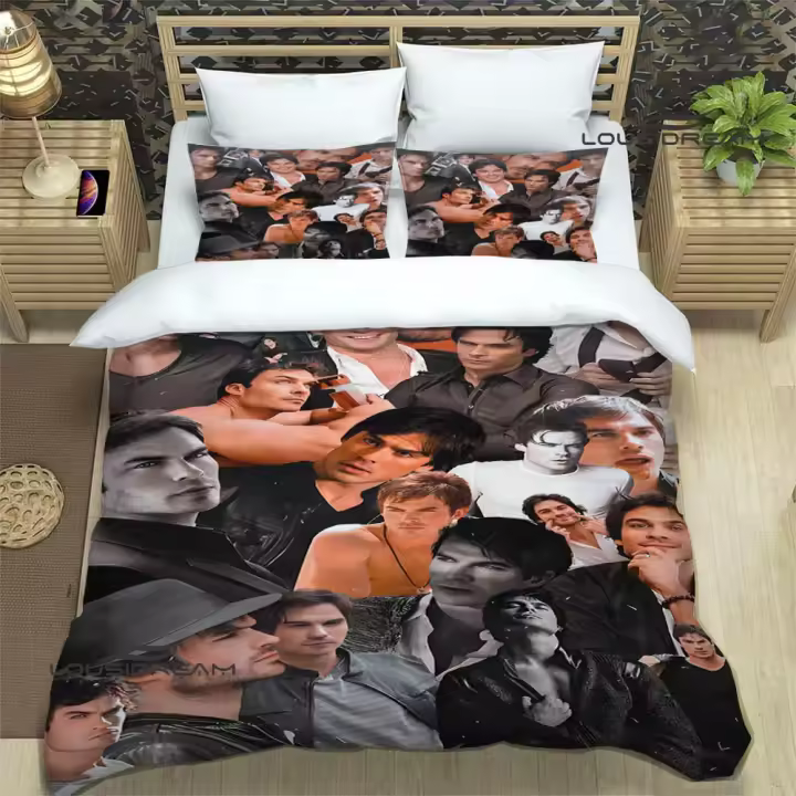 Exquisito Conjunto de Ropa de Cama Damon Salvatore de The Vampire Diaries - 1