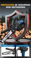 Motosierra Inalámbrica sin Escobillas SWANSOFT 6 Pulgadas Compacta para Cortar Madera, Podar Árboles y Jardín - details 5