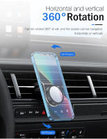 Soporte magnético de teléfono para coche, montaje con Clip magnético para GPS, Smartphone, soporte giratorio para iPhone y Xiaomi, 360 - details 5
