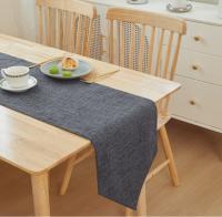 Bonenjoy, 1 pieza, camino de mesa de lino y algodón, Color sólido, decoración para mesa de comedor, banquete, mantel para el hogar, 30x16 0/30x18 0/30x21 0/30x240cm - details 3