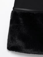 Vestidos de verano para mujer, estilo decorativo con cinturón, sin mangas, cuello redondo, color negro - details 8