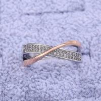 Anillo De Lujo Chapado En Oro De 14k, Incrustado Con Circonitas Brillantes, Joyería De Compromiso Y Boda Para Mujer - details 4