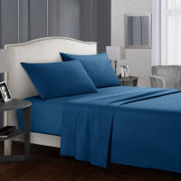 Juego de Ropa de Cama de Poliéster Microfibra Cepillada 4 Piezas: Funda de Almohada Plana, Sábana Bajera y 2 Fundas de Almohada - details 7