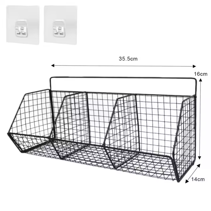 Soporte de pared para frutas y verduras, cebolla o condimentos, especias, estante de iluminación de una sola capa, organizador - 1