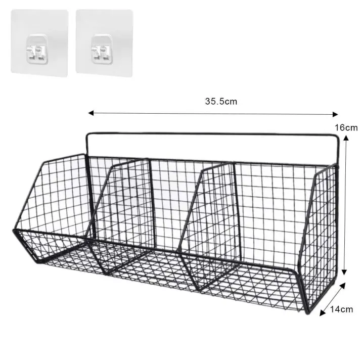 Soporte de pared para frutas y verduras, cebolla o condimentos, especias, estante de iluminación de una sola capa, organizador - 1