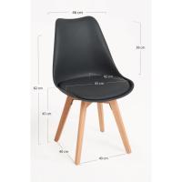 Pack Sillas Comedor - Pack 4 Sillas Synk Basic - Negro - details 4