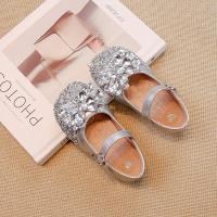 Zapatos de cuero para niñas, calzado suave y cómodo con diamantes de imitación, elegante, antideslizante, Otoño, 2024 - details 4