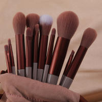 Juego de Brochas de Maquillaje Profesional para Mujer 13 Brochas Cosméticas para Corrector, Base, Rubor, Resalto, Polvo Suelto y Más - details 12