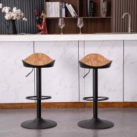 Taburetes de Bar Giratorios en 360 °   y Ajustables en Altura para Cocinas Modernas Sin - details 5