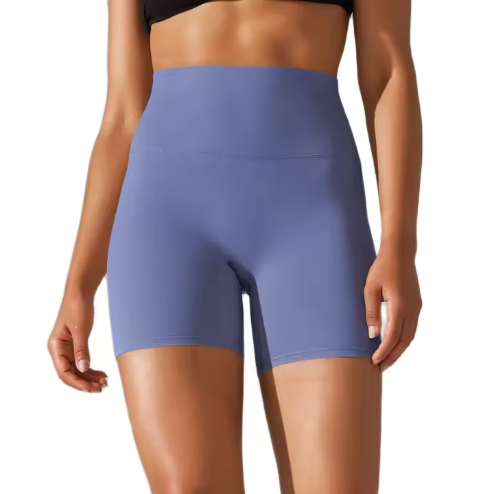 Nessaj-pantalones cortos de yoga de tres puntos para mujer, pantalones cortos de cintura alta, cadera de melocotón, leggings deportivos transpirables de secado rápido para fitness - 1