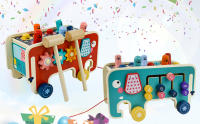 Wooden Whack-A-Mole Game