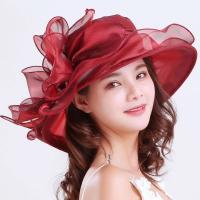 Elegante Sombrero de Organza con Borla de Dobladillo Sombrero Derby Transpirable para Ocasiones Formales Regalo de Año Nuevo 2025 - details 6
