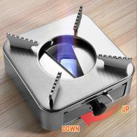 Mini estufa de acero inoxidable, camping desmontable con potencia de fuego ajustable, cocina para senderismo al aire libre, estufa de alcohol - details 3