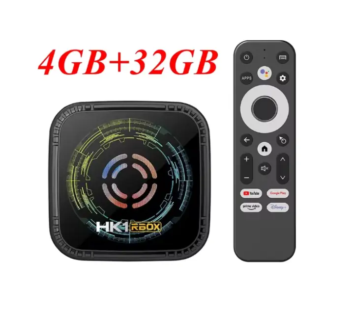 Smart TV Box Android 14 HK1 RBOX H8X Procesador Octa Core H728 Wifi6 Lan BT5.0 4G 32G 64G - 1