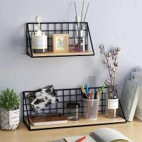 Estantes montados no perforados, perchas de madera para salón, cestas de iluminación para dormitorio, decoraciones de pared, organizadores - details 4