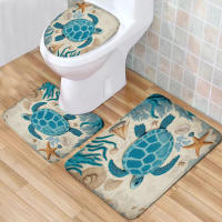 Cortina de Ducha Impermeable Juego de 4 Piezas para Baño Alfombra de Piso Antideslizante - details 3