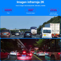 Grabadora de conducción Full HD, dispositivo con lente infrarroja, 1080P, 3 cámaras - details 2
