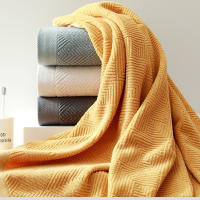 Toallas de baño de algodón 100% 3 piezas/paquete 70x140cm suave absorción rápida para rostro 35x75cm 35x35cm para hombre y mujer - details 0