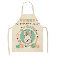 Delantal de lino con estampado Floral para adultos y niños, delantal de dibujos animados de plantas, accesorios de cocina para el hogar - details 22